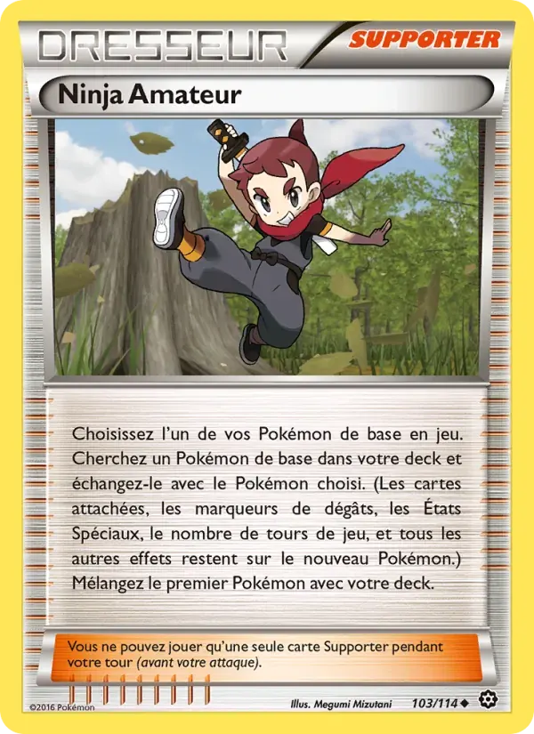 Ninja Amateur — Offensive Vapeur 103 French Pokémon card