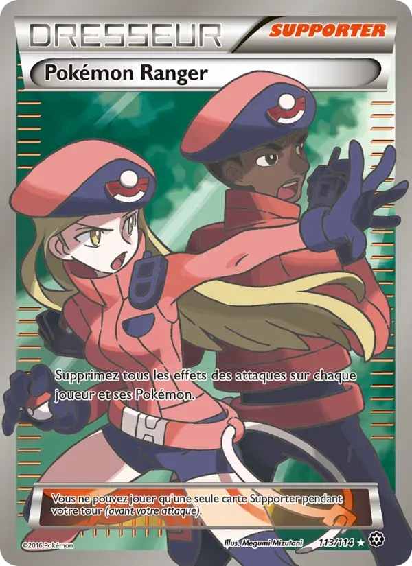 Pokémon Ranger — Offensive Vapeur 113 French Pokémon card