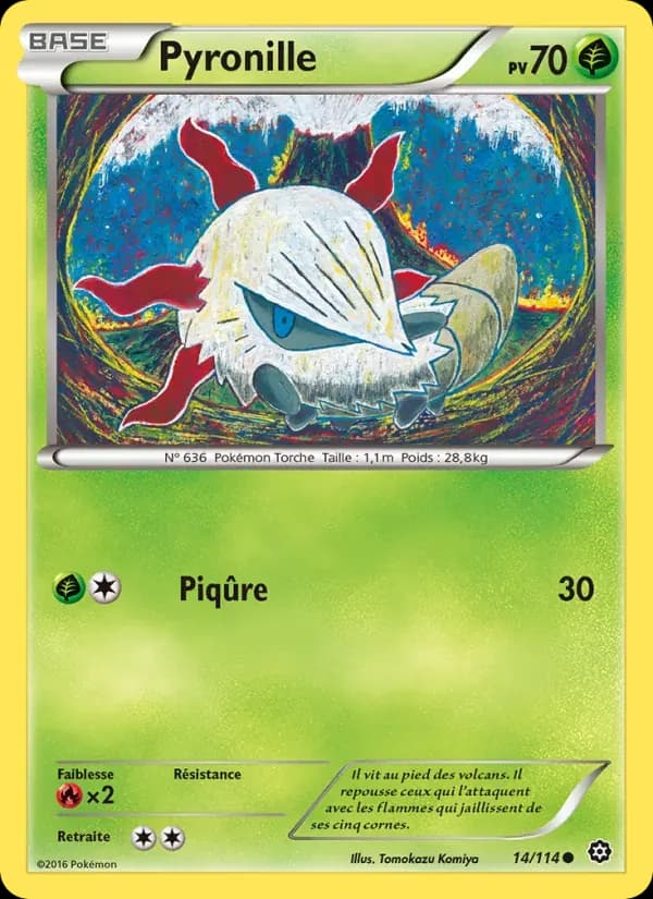 Pyronille — Offensive Vapeur 14 French Pokémon card