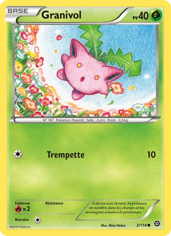 Granivol — Offensive Vapeur 3 French Pokémon card