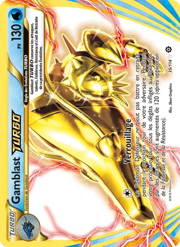 Gamblast TURBO — Offensive Vapeur 35 French Pokémon card