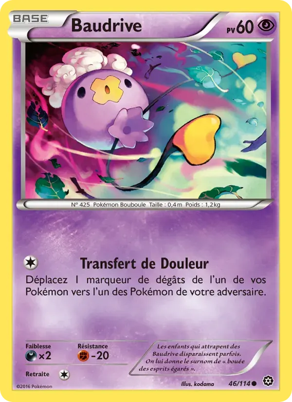 Baudrive — Offensive Vapeur 46 French Pokémon card