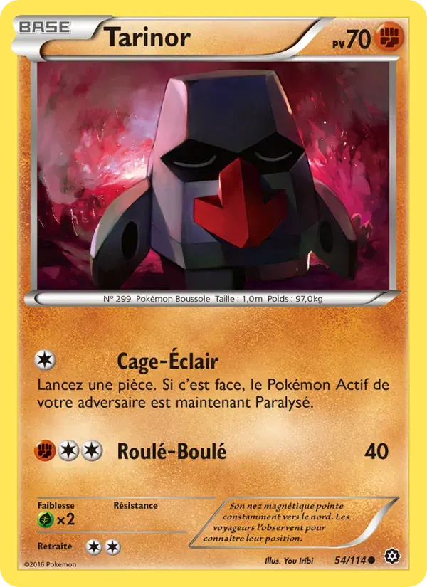 Tarinor — Offensive Vapeur 54 French Pokémon card