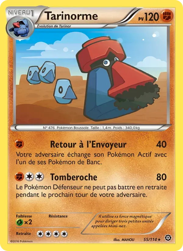 Tarinorme — Offensive Vapeur 55 French Pokémon card