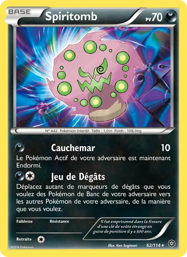 Spiritomb — Offensive Vapeur 62 French Pokémon card