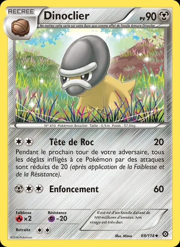 Dinoclier — Offensive Vapeur 69 French Pokémon card