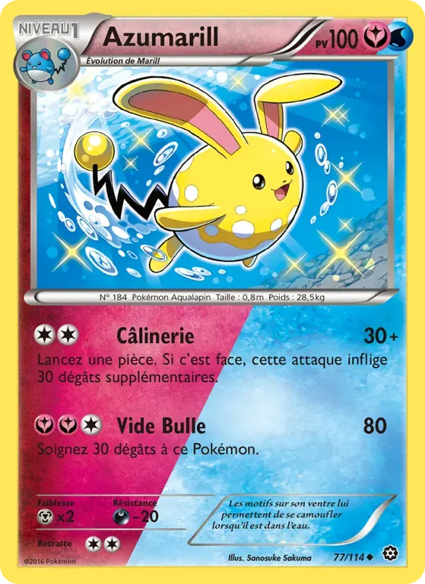 Azumarill — Offensive Vapeur 77 French Pokémon card