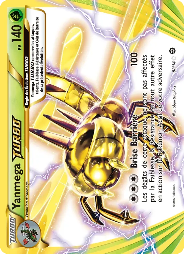 Yanmega TURBO — Offensive Vapeur 8 French Pokémon card
