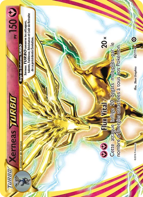 Xerneas TURBO — Offensive Vapeur 82 French Pokémon card
