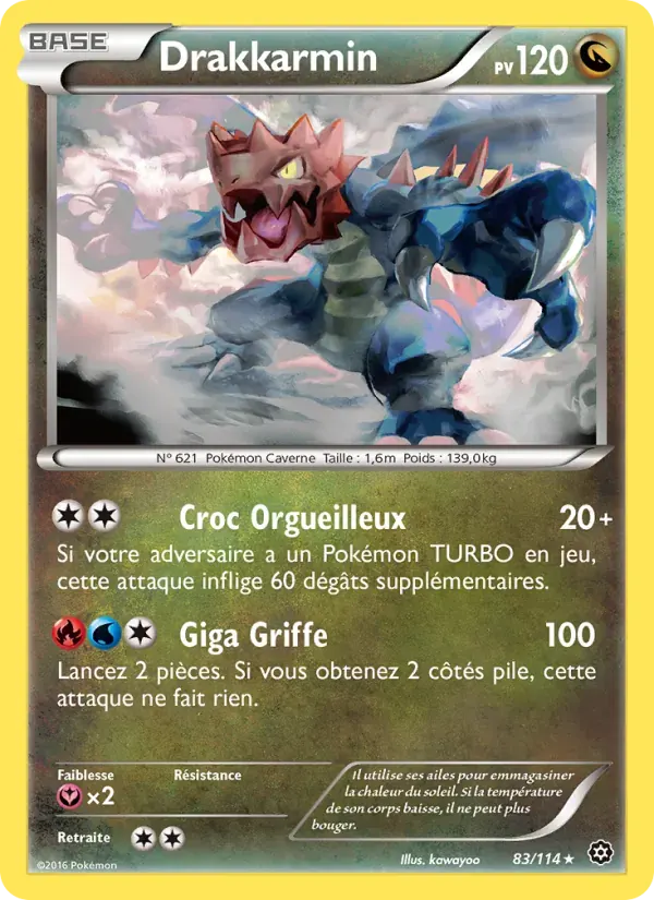 Drakkarmin — Offensive Vapeur 83 French Pokémon card