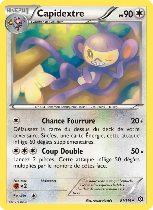 Capidextre — Offensive Vapeur 91 French Pokémon card