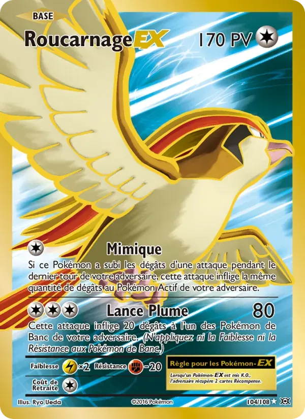 Roucarnage EX — Évolutions 104 French Pokémon card