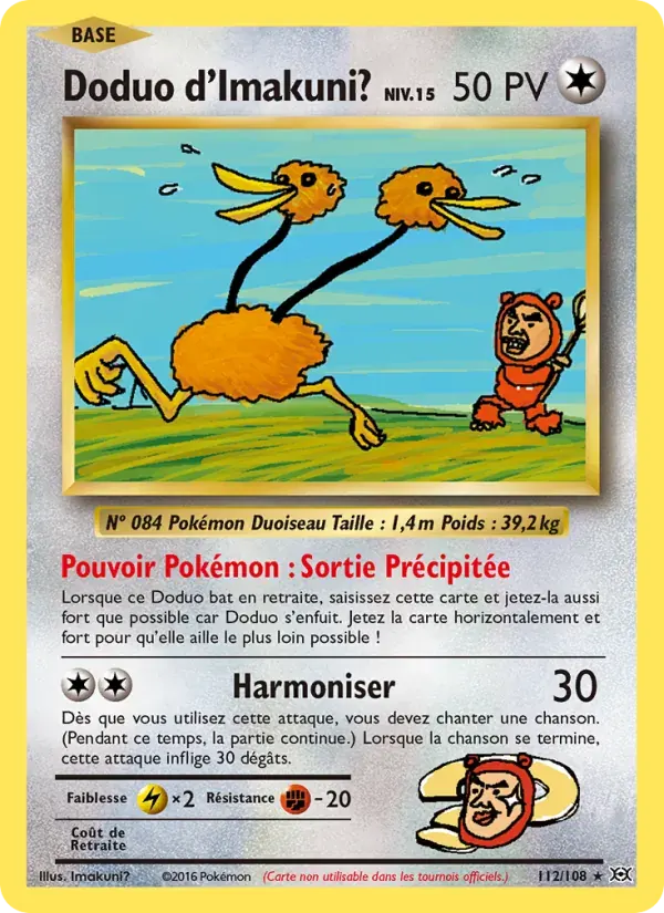 Doduo d'Imakuni? — Évolutions 112 French Pokémon card