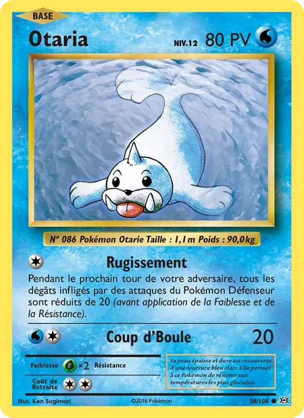 Otaria — Évolutions 28 French Pokémon card