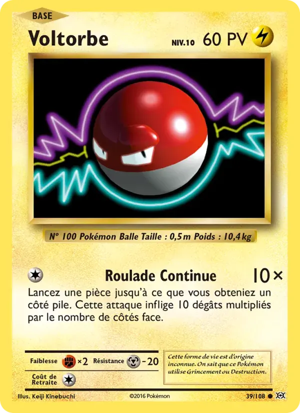 Voltorbe — Évolutions 39 French Pokémon card