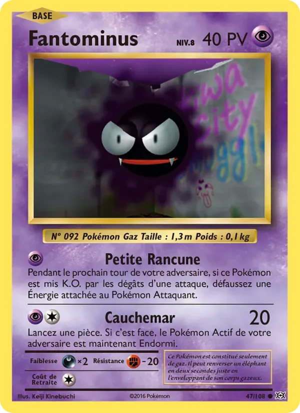Fantominus — Évolutions 47 French Pokémon card