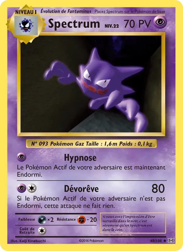 Spectrum — Évolutions 48 French Pokémon card