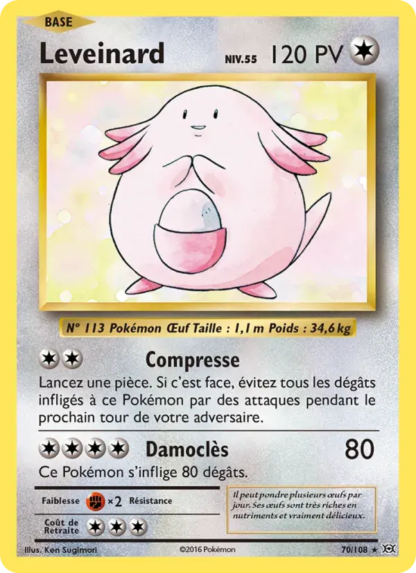 Leveinard — Évolutions 70 French Pokémon card