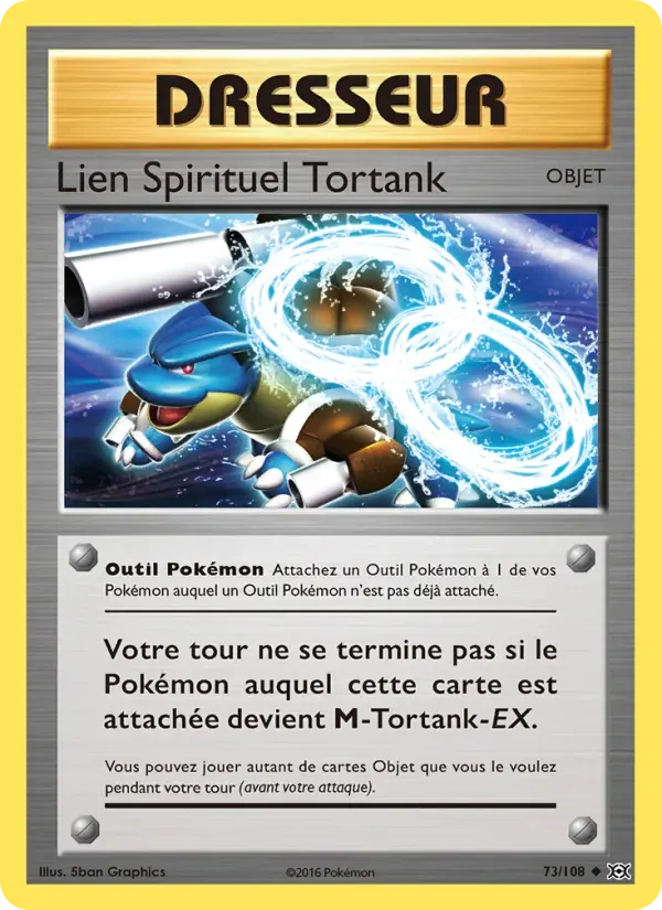 Lien Spirituel Tortank — Évolutions 73 French Pokémon card