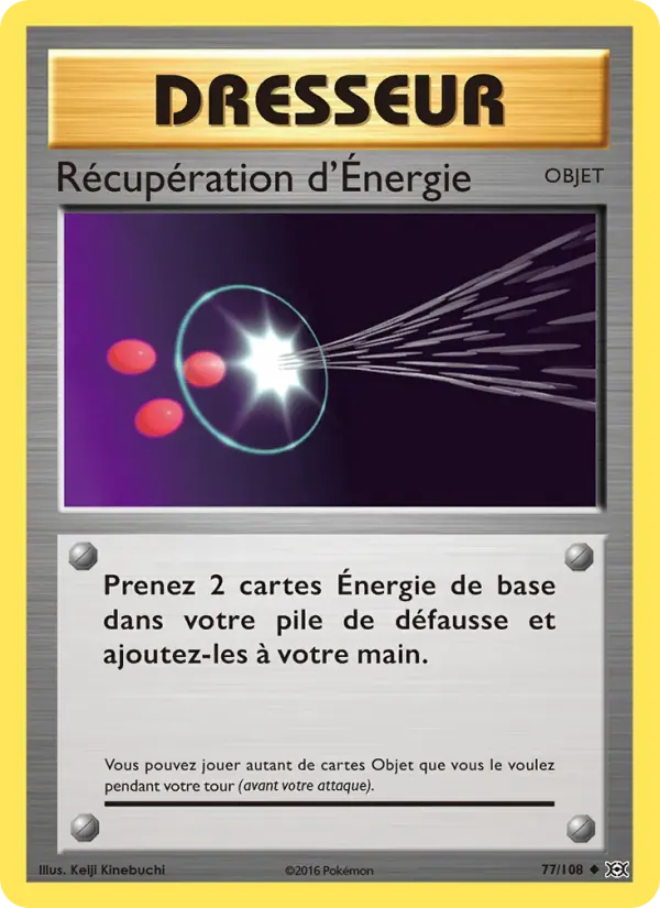 Récupération d'Énergie — Évolutions 77 French Pokémon card