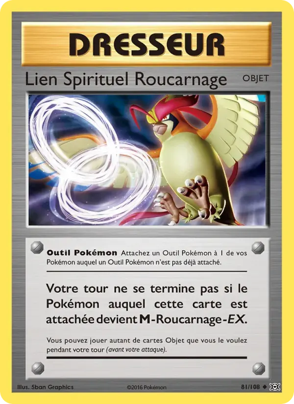 Lien Spirituel Roucarnage — Évolutions 81 French Pokémon card
