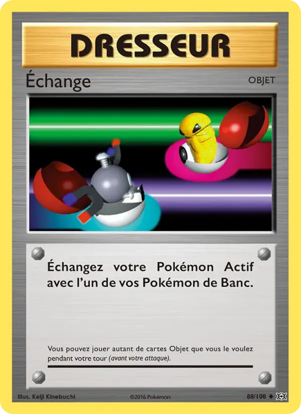 Échange — Évolutions 88 French Pokémon card