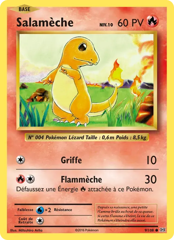 Salamèche — Évolutions 9 French Pokémon card