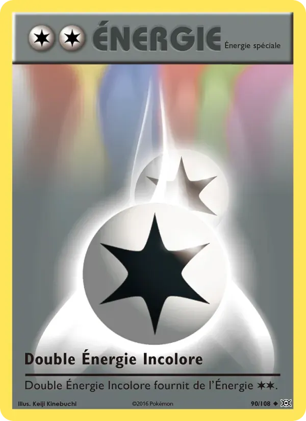 Double Énergie Incolore — Évolutions 90 French Pokémon card