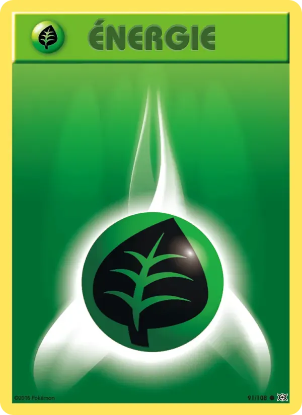 Énergie Plante — Évolutions 91 French Pokémon card