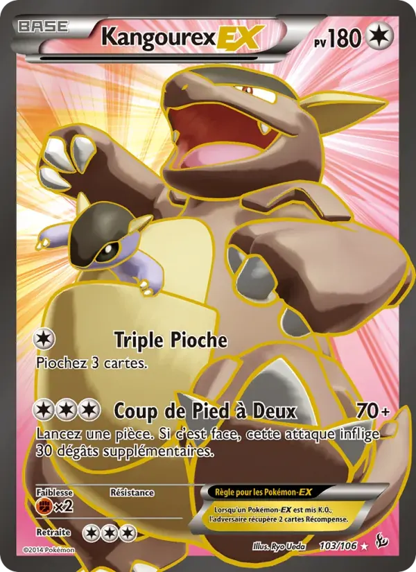 Kangourex EX — Étincelles 103 French Pokémon card