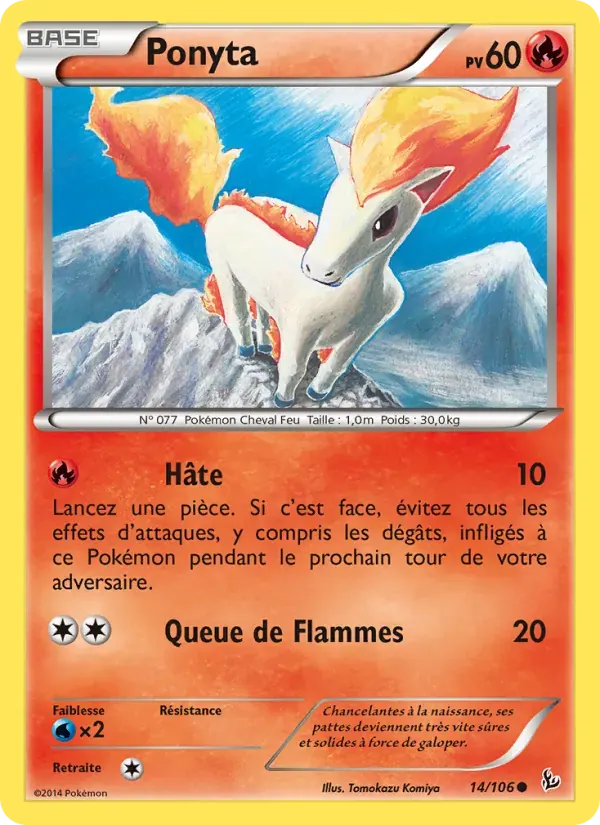 Ponyta — Étincelles 14 French Pokémon card