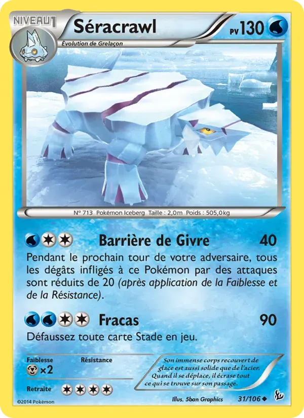 Séracrawl — Étincelles 31 French Pokémon card