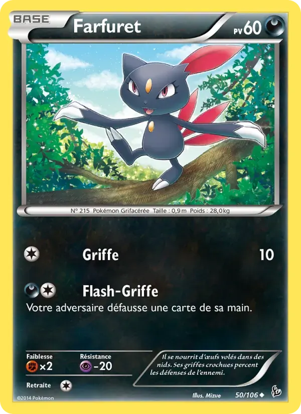 Farfuret — Étincelles 50 French Pokémon card