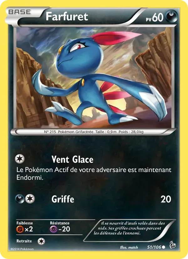 Farfuret — Étincelles 51 French Pokémon card