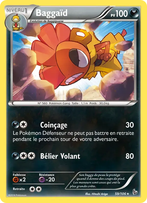 Baggaïd — Étincelles 59 French Pokémon card