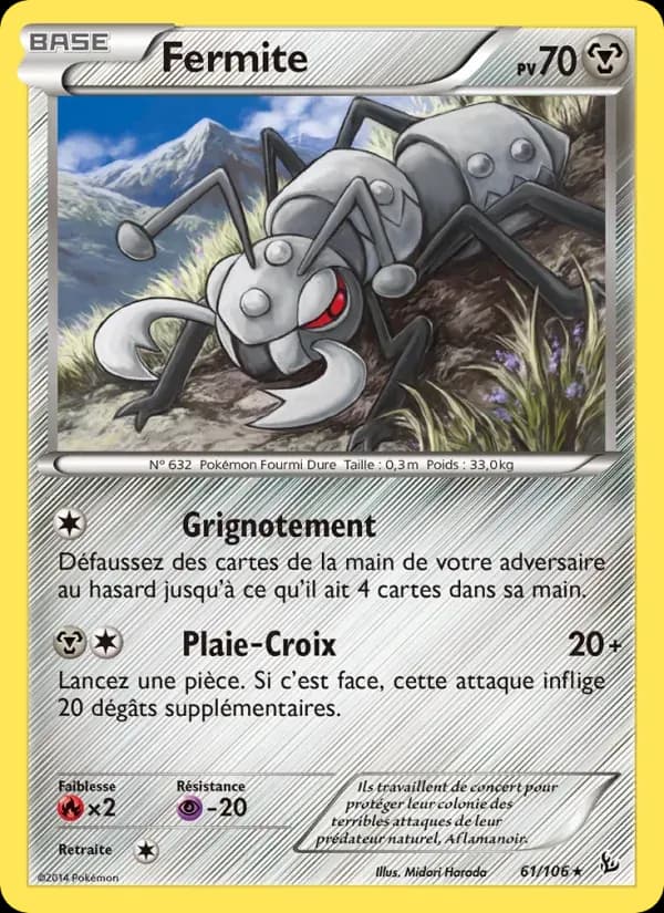 Fermite — Étincelles 61 French Pokémon card
