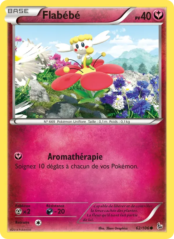 Flabébé — Étincelles 62 French Pokémon card