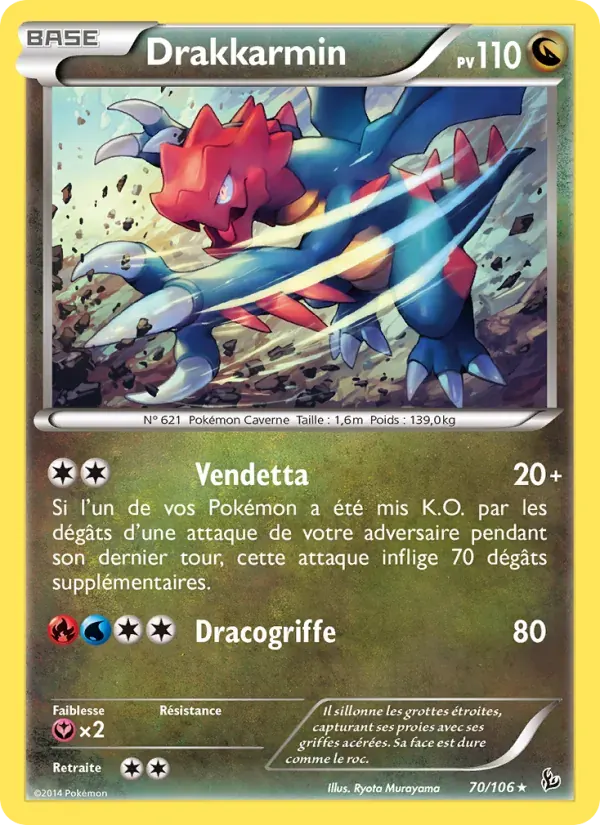 Drakkarmin — Étincelles 70 French Pokémon card