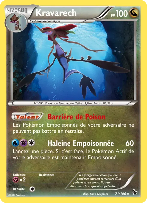 Kravarech — Étincelles 71 French Pokémon card