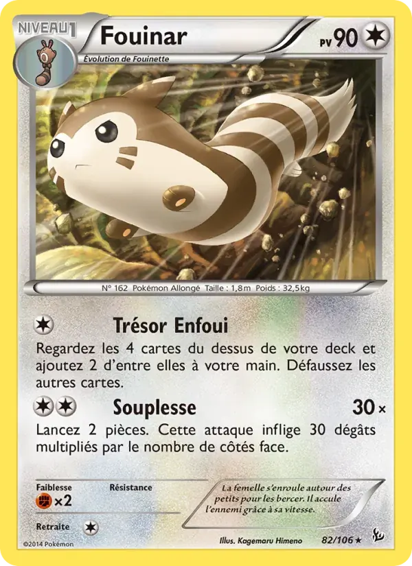 Fouinar — Étincelles 82 French Pokémon card