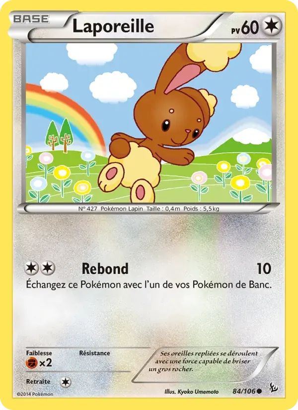 Laporeille — Étincelles 84 French Pokémon card