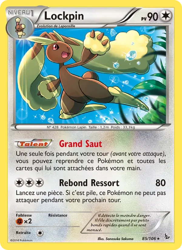 Lockpin — Étincelles 85 French Pokémon card