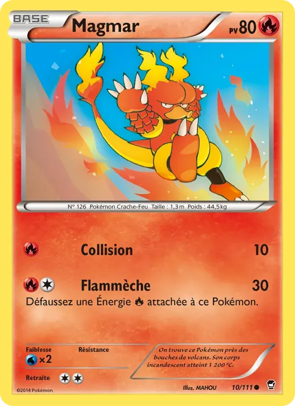 Magmar — Poings Furieux 10 French Pokémon card