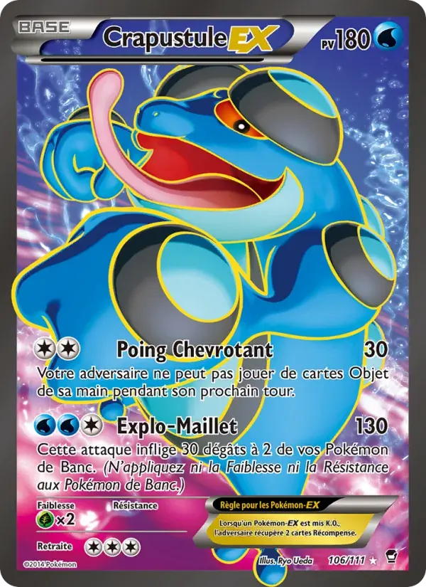 Crapustule EX — Poings Furieux 106 French Pokémon card