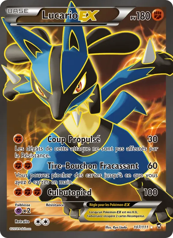 Lucario EX — Poings Furieux 107 French Pokémon card