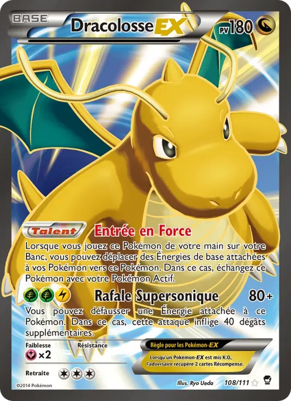 Dracolosse EX — Poings Furieux 108 French Pokémon card