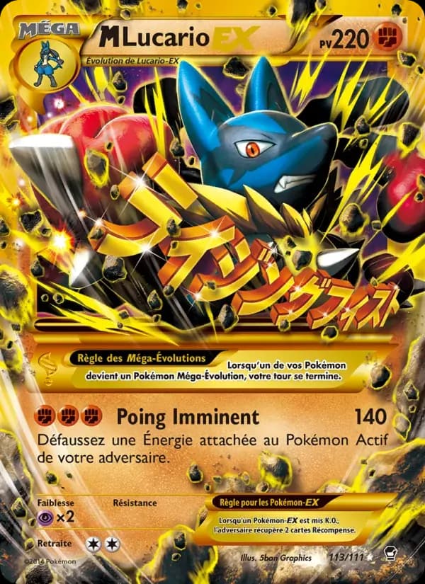 M-Lucario EX — Poings Furieux 113 French Pokémon card