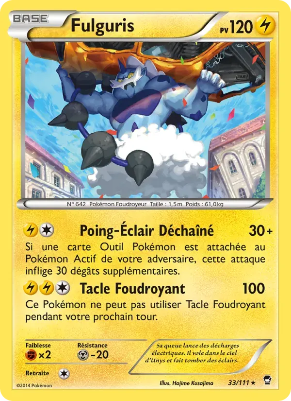 Fulguris — Poings Furieux 33 French Pokémon card