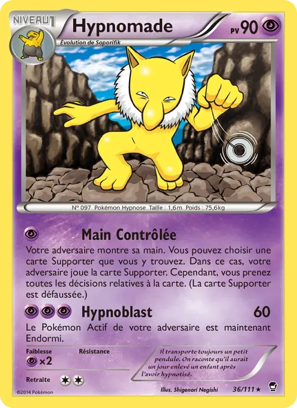 Hypnomade — Poings Furieux 36 French Pokémon card