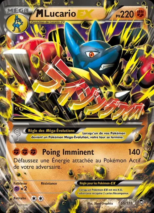 M-Lucario EX — Poings Furieux 55 French Pokémon card